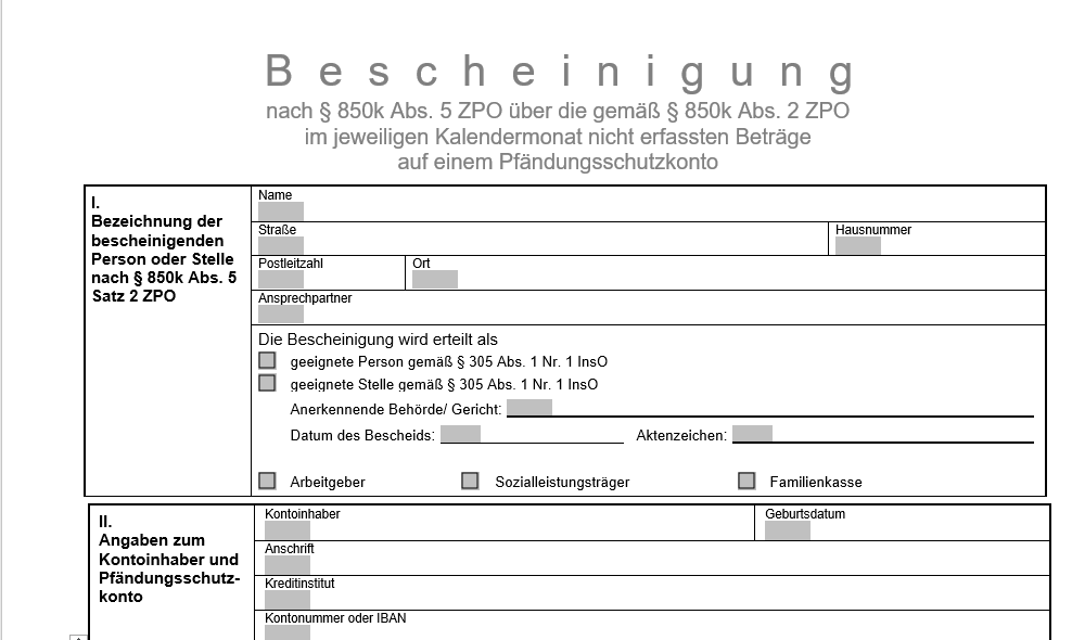 P Konto Leitfaden für Schuldner P Konto Zentrum